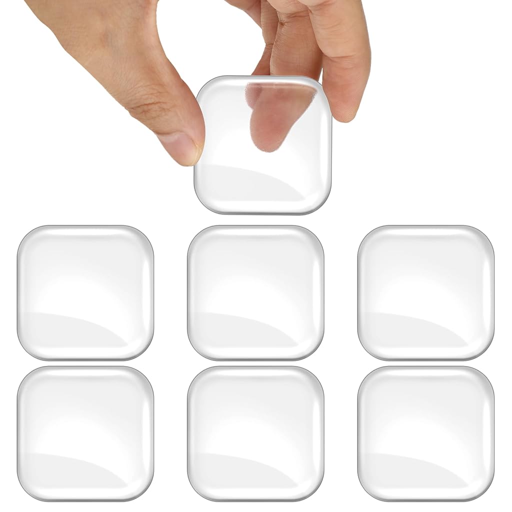 ZIBUYU Door Stoppers Silicone Door Stopper 1.57'' Square Noise Reduction Wall Protectors Self Adhesive Wall Door Knob Stoppers for Room Doors, Bathroom Roors ZIBUYU Door Stoppers Silicone Door Stopper 1.57'' Square Noise Reduction Wall Protectors Self Adhesive Wall Door Knob Stoppers for Room Doors, Bathroom Roors